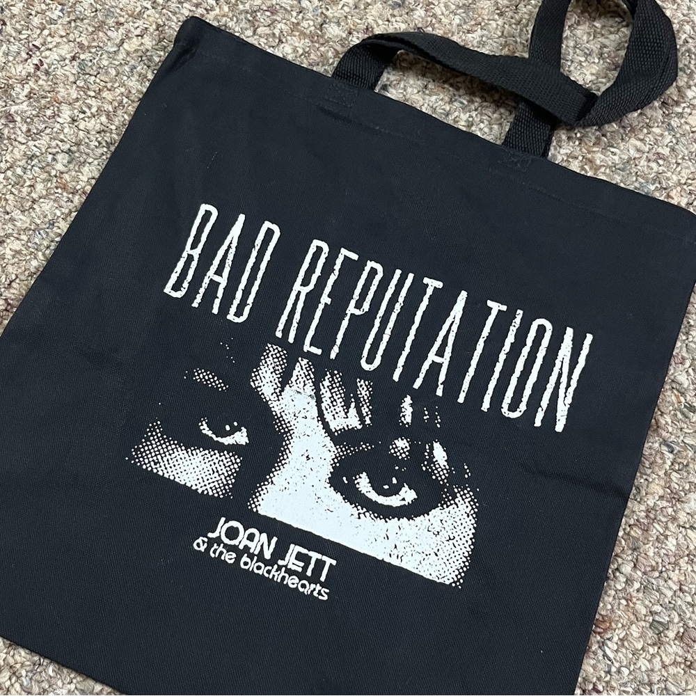 🎸 '17 Joan Jett & The Black Hearts Band Bad Reputation UNUSED NEW Grocery Bag